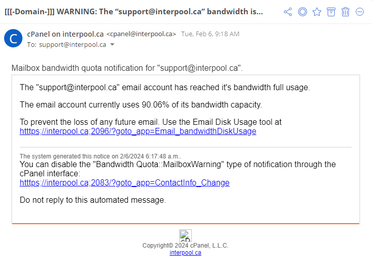 Sample Phishing Email